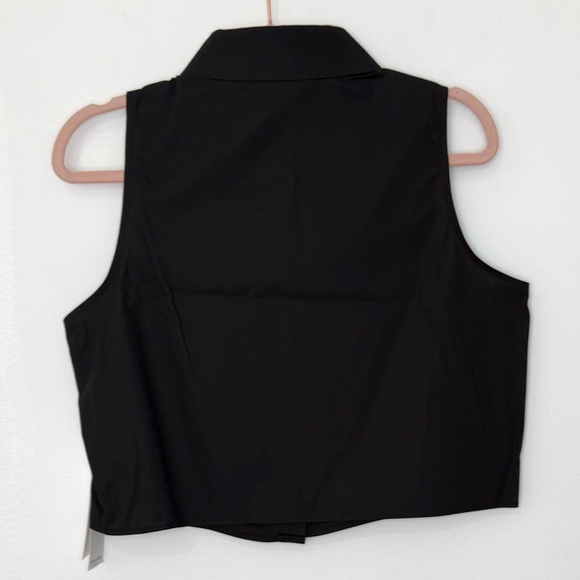 Calvin Klein NWT Cotton Collared Sleeveless Shirt - Picture 4 of 5